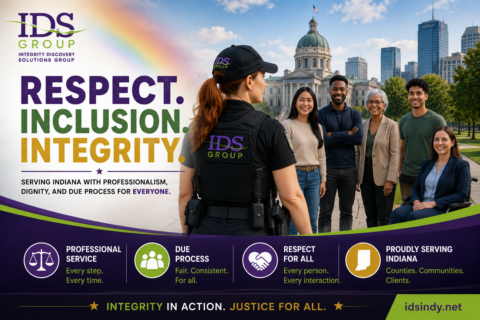 Pride Month graphic from Integrity Discovery Solutions Group